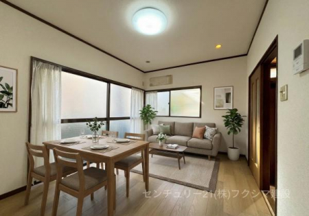 ���r���O�@��CG�ŉƋ��z�u�����C���[�W�摜�ł��B�L��������͉��������������������݁A�����b�N�X�ł����Ԃł���